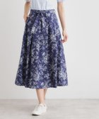 【ローラアシュレイ/LAURA ASHLEY】の【洗える/コットン100%/ウエストゴム/3colors】ウォールド ガーデン柄スカート ネイビー|ID: prp329100004950490 ipo3291000000037150248