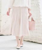 【アンタイトル/UNTITLED】の【ウエストゴム/セレモニー】デシン プリーツスカート ライトベージュ|ID: prp329100004950499 ipo3291000000037150299