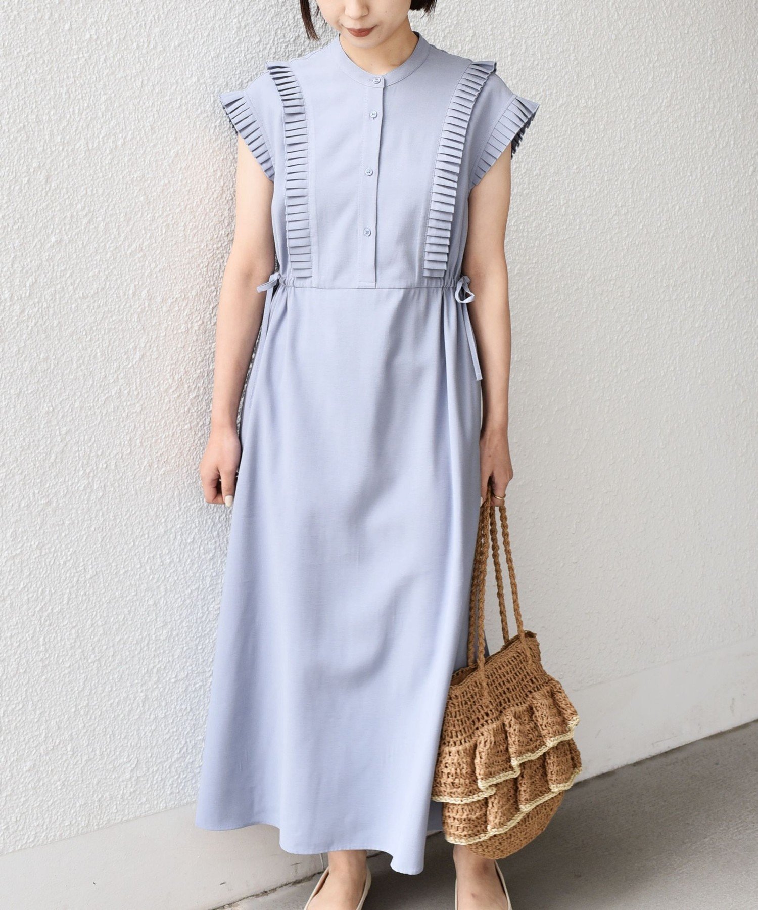 【シップス フォー ウィメン/SHIPS】のSHIPS Colors 手洗い可能 プリーツ デザイン シャツ ワンピース2 インテリア・キッズ・メンズ・レディースファッション・服の通販 founy(ファニー) 　ファッション　Fashion　レディースファッション　Fashion for Women　ワンピース　Dresses　シャツワンピース / 1枚で着映えコーデ　Shirt Dresses　カーディガン　Cardigan, Knitwear　今季　This Season, Current Season　ジャケット　Jacket, Outerwear　長袖　Long Sleeve, Full Sleeve　バランス　Balance, Style Balance　プリーツ　Pleats, Pleated　メンズ　Men's, Menswear　ヨーク　Yoke, Yoke Design　リラックス　Relax, Relaxed Fit　アウトレット　Outlet / Clearance　おすすめ　Recommended / Our Picks　エレガント 上品　Elegant　ビジネス 仕事 通勤　Business / Work / Commuting　2026年　2026　2026春夏・S/S　Spring/Summer 2026 SS26　ライトブルー|ID: prp329100004950512 ipo3291000000037150378