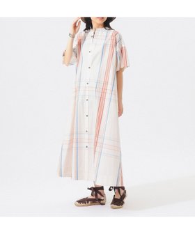 【ビームス ウイメン/BEAMS】 ボーイ ビッグ タータン ワンピース 旅行 レジャー 着映え ギフト 母の日 26SS人気、トレンドファッション・服の通販 founy(ファニー) ファッション Fashion レディースファッション Fashion for Women ワンピース Dresses スタンド Stand Collar, Upright Stand チェック Check, Plaid, Tartan 定番 Standard, Basic Item バランス Balance, Style Balance ビッグ Big, Oversized リラックス Relax, Relaxed Fit 旅行 Travel エレガント 上品 Elegant ギフト プレゼント Gift / Present 2026年 2026 2026春夏・S/S Spring/Summer 2026 SS26 |ID:prp329100004950530