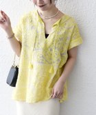 【シップス フォー ウィメン/SHIPS】のSHIPS any 手洗い可能 メッシュ ジャカード カフタン スキッパー ブラウス 人気、トレンドファッション・服の通販 founy(ファニー) ファッション Fashion レディースファッション Fashion for Women トップス・カットソー Cut & Sew Tops シャツ・ブラウス・オフィスカジュアル Elegant Blouses & Button-Ups イエロー Yellow インド Indian Textile エスニック Ethnic Style 洗える Machine Washable ジャカード／ジャガード Jacquard, Woven Pattern スキッパー Skipper, Open Collar タッセル Tassel, Fringe デニム Denim, Jeans Material 定番 Standard, Basic Item パイピング Piping, Trim Design フロント Front, Front Design メッシュ Mesh, Net Fabric リゾート Resort, Vacation Style リネン Linen, Linen Fabric リラックス Relax, Relaxed Fit ロング Long, Long-Length ワイド Wide, Wide Fit 夏 Summer 2026年 2026 2026春夏・S/S Spring/Summer 2026 SS26 thumbnail イエロー|ID: prp329100004956779 ipo3291000000037193726