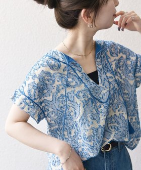 【シップス/SHIPS】のSHIPS any 手洗い可能 メッシュ ジャカード カフタン スキッパー ブラウス 大人の最旬トレンドファッション＆コーディネート founy(ファウニー) ファッション Fashion レディースファッション Fashion for Women トップス・カットソー Cut & Sew Tops シャツ・ブラウス・オフィスカジュアル Elegant Blouses & Button-Ups イエロー Yellow エスニック Ethnic Style 洗える Machine Washable ジャカード／ジャガード Jacquard, Woven Pattern スキッパー Skipper, Open Collar タッセル Tassel, Fringe デニム Denim, Jeans Material 定番 Standard, Basic Item パイピング Piping, Trim Design フロント Front, Front Design メッシュ Mesh, Net Fabric リゾート Resort, Vacation Style リネン Linen, Linen Fabric リラックス Relax, Relaxed Fit ロング Long, Long-Length ワイド Wide, Wide Fit 夏 Summer 2026年 2026 2026春夏・S/S Spring/Summer 2026 SS26 |ID:prp329100004956779