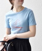 【シップス フォー ウィメン/SHIPS】の【SHIPS any別注】PETIT BATEAU ロゴ プリント コンパクト TEE 26SS 人気、トレンドファッション・服の通販 founy(ファニー) ファッション Fashion レディースファッション Fashion for Women インナー Innerwear 洗える Machine Washable コンパクト Compact, Small Size 今季 This Season, Current Season ジャケット Jacket, Outerwear デニム Denim, Jeans Material トレンド Trend, Trending Now フランス France, French プリント Print, Printed Pattern 別注 Limited Edition, Custom Order 2026年 2026 2026春夏・S/S Spring/Summer 2026 SS26 thumbnail ライトブルー|ID: prp329100004956789 ipo3291000000037193796