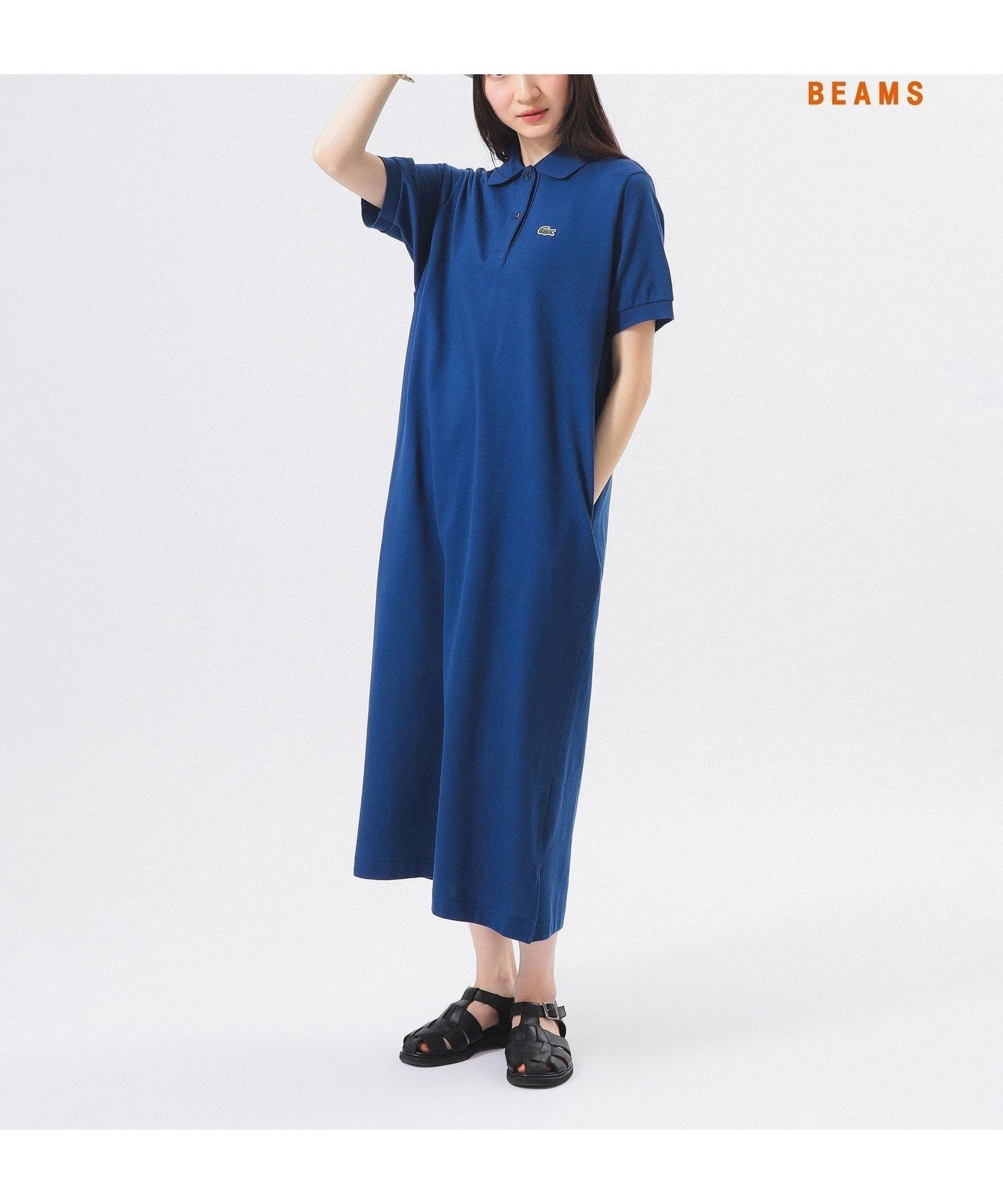 【ビームス ウイメン/BEAMS】の【別注】LACOSTE / ポロ ワンピース インテリア・キッズ・メンズ・レディースファッション・服の通販 founy(ファニー) 　ファッション　Fashion　レディースファッション　Fashion for Women　ワンピース　Dresses　春　Spring　スペシャル　Special, Limited Edition　スポーツ　Sports, Activewear　定番　Standard, Basic Item　人気　Popular, Best Seller　フランス　France, French　ポロシャツ　Polo Shirt, Collared Tee　別注　Limited Edition, Custom Order　ロング　Long, Long-Length　S/S・春夏　SS, Spring/Summer, Warm Season　夏　Summer　F9F__METHYLENE|ID: prp329100004956797 ipo3291000000037193854