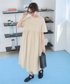 【フリークスストア/FREAK'S STORE】の限定展開 ウエストギャザー 切り替え 半袖 ワンピース ナチュラル|ID:prp329100004956810