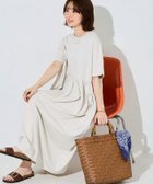 【フリークスストア/FREAK'S STORE】の限定展開 ウエストギャザー 切り替え 半袖 ワンピース ライトグレー|ID:prp329100004956810