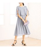 【アッドルージュ/AddRouge】の【選べる着丈】 ラッフル袖 ドレス ワンピース ロング丈 結婚式 演奏会 ミディ丈:スカイグレー|ID: prp329100004956812 ipo3291000000037367440