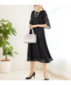 【アッドルージュ/AddRouge】の【選べる着丈】 ラッフル袖 ドレス ワンピース ロング丈 結婚式 演奏会 ミディ丈:ブラック|ID: prp329100004956812 ipo3291000000037367444
