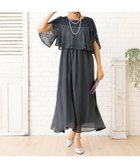 【アッドルージュ/AddRouge】の【選べる着丈】 ラッフル袖 ドレス ワンピース ロング丈 結婚式 演奏会 ロング丈:チャコール|ID: prp329100004956812 ipo3291000000037367447