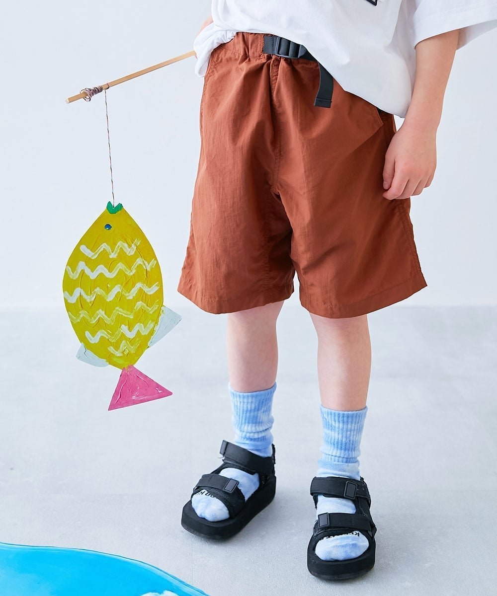 【デビロック/devirock / KIDS】の【水はじく】撥水ナイロン ハーフパンツ(水陸両用) 子供服 キッズ 男の子 26SS インテリア・キッズ・メンズ・レディースファッション・服の通販 founy(ファニー) 　ファッション　Fashion　キッズファッション　Fashion for Kids　ボトムス　Bottoms　アウトドア　Outdoor Clothing　シンプル　Simple, Minimal　ハーフ　Half, Half-Length　ポケット　Pocket, Pocket Detail　メッシュ　Mesh, Net Fabric　水着　Swimsuit, Swimwear　おすすめ　Recommended / Our Picks　夏　Summer　2026年　2026　2026春夏・S/S　Spring/Summer 2026 SS26　テラコッタ|ID: prp329100004956847 ipo3291000000037194255