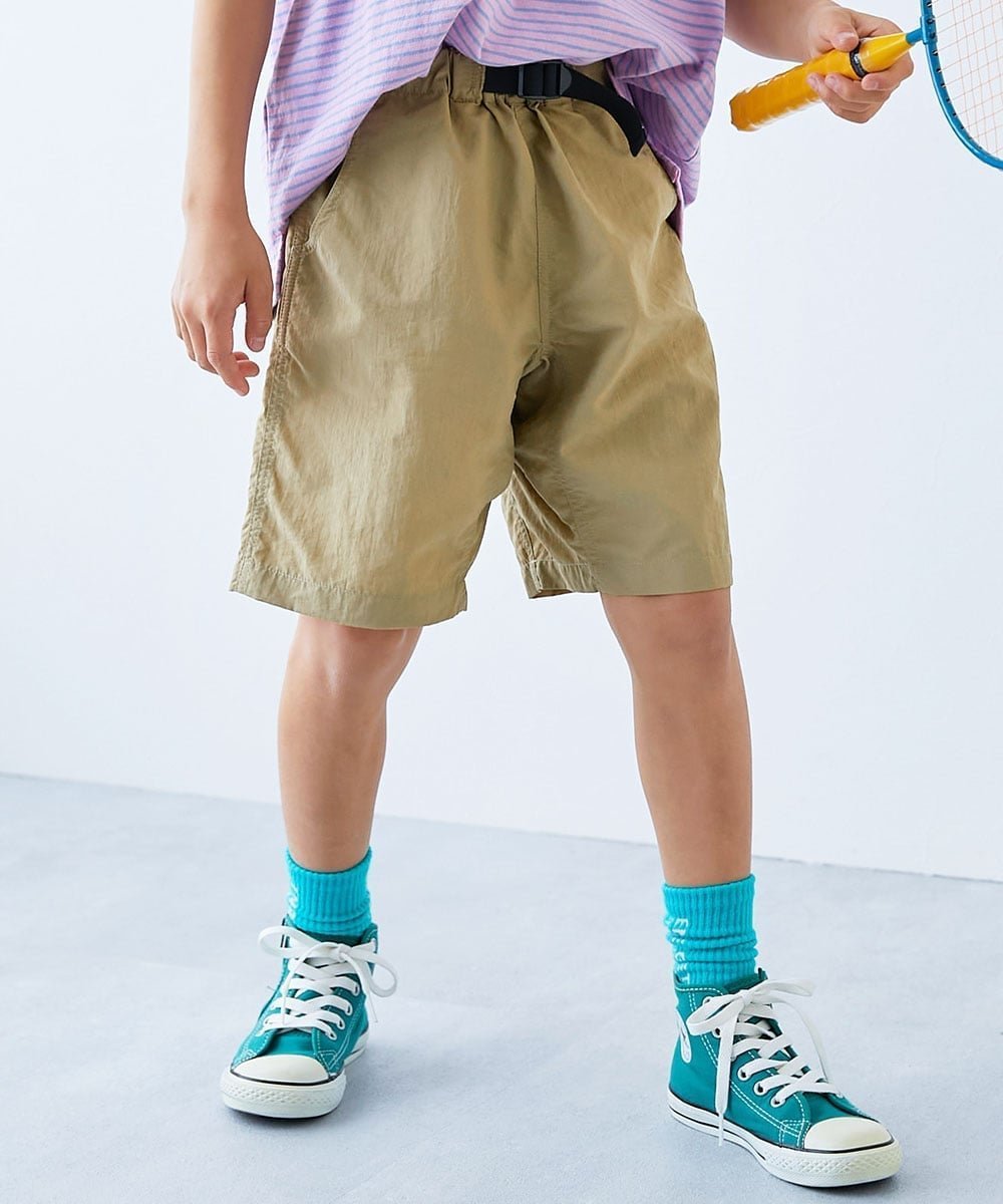 【デビロック/devirock / KIDS】の【水はじく】撥水ナイロン ハーフパンツ(水陸両用) 子供服 キッズ 男の子 26SS インテリア・キッズ・メンズ・レディースファッション・服の通販 founy(ファニー) 　ファッション　Fashion　キッズファッション　Fashion for Kids　ボトムス　Bottoms　アウトドア　Outdoor Clothing　シンプル　Simple, Minimal　ハーフ　Half, Half-Length　ポケット　Pocket, Pocket Detail　メッシュ　Mesh, Net Fabric　水着　Swimsuit, Swimwear　おすすめ　Recommended / Our Picks　夏　Summer　2026年　2026　2026春夏・S/S　Spring/Summer 2026 SS26　ダークベージュ|ID: prp329100004956847 ipo3291000000037194261