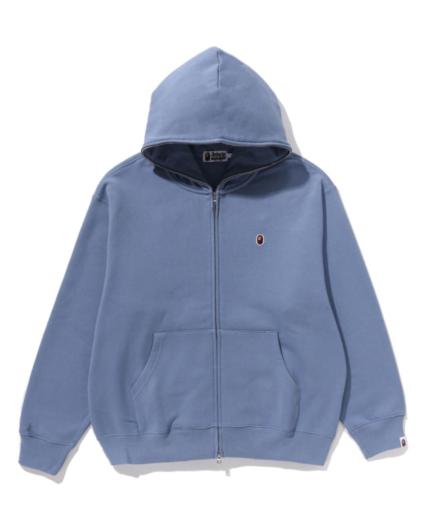 【ア ベイシング エイプ/A BATHING APE】のONE POINT FULL ZIP HOODIE インテリア・キッズ・メンズ・レディースファッション・服の通販 founy(ファニー) 　ファッション　Fashion　レディースファッション　Fashion for Women　フロント　Front, Front Design　ポケット　Pocket, Pocket Detail　ワンポイント　One Point, Statement Accent　BLUE|ID: prp329100004956878 ipo3291000000037194487