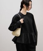 【アダム エ ロペ/ADAM ET ROPE'】のラグランスリーブペプラムプルオーバー 人気、トレンドファッション・服の通販 founy(ファニー) ファッション Fashion レディースファッション Fashion for Women トップス・カットソー Cut & Sew Tops カジュアルプルオーバー・ニットトップス Pullovers & Knit Tops / Casual Pullovers 春 Spring カットソー Cut and Sewn Top スラックス Slacks, Dress Pants スリーブ Sleeve, Long Sleeve / Short Sleeve デニム Denim, Jeans Material ペプラム Peplum, Flared Hem ポケット Pocket, Pocket Detail おすすめ Recommended / Our Picks エレガント 上品 Elegant 2026年 2026 2026春夏・S/S Spring/Summer 2026 SS26 thumbnail ブラック(01)|ID: prp329100004956884 ipo3291000000037194537