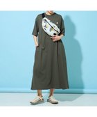 【フリークスストア/FREAK'S STORE】の別注 半袖Tシャツワンピース(接触冷感・吸水速乾・UVカット・遮熱)【限定展開】 オリーブ|ID:prp329100004956924