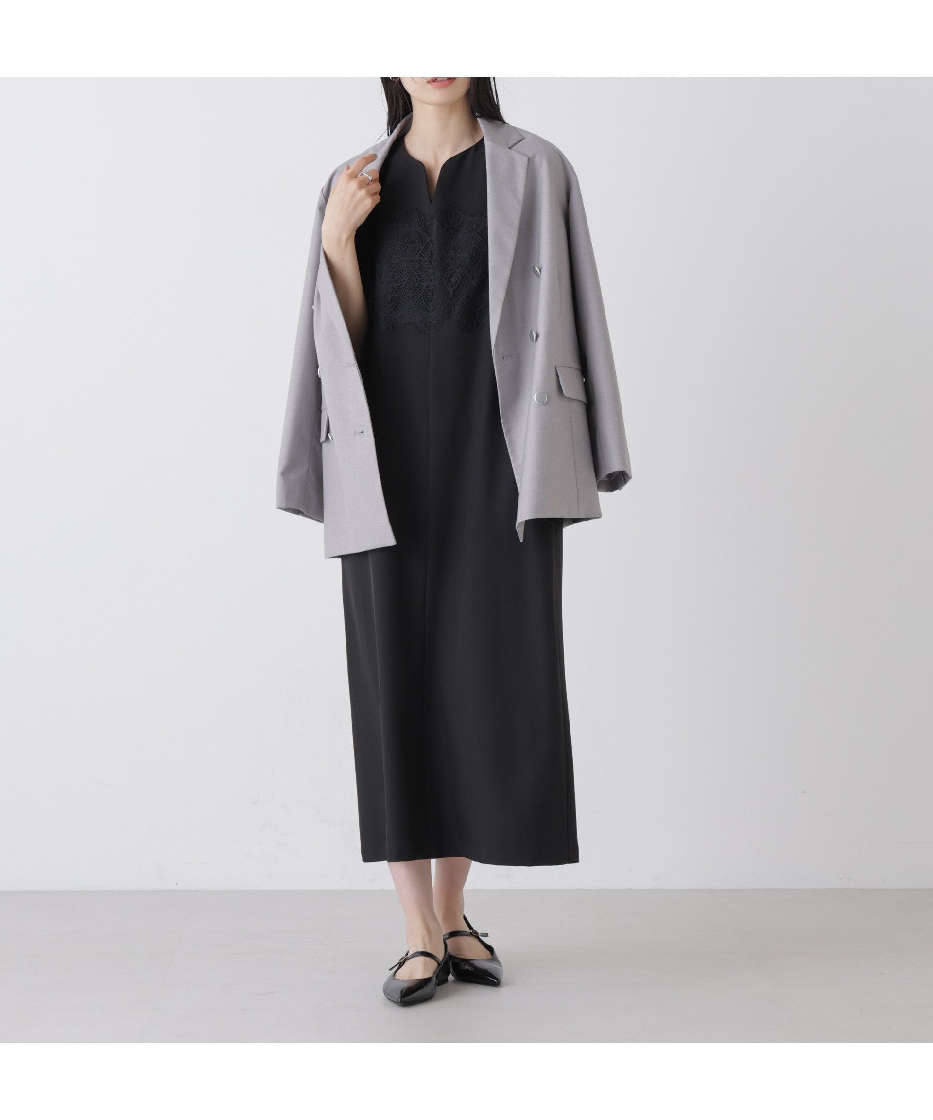 【ナノ ユニバース/nano universe】のレース切り替えノースリーブワンピース インテリア・キッズ・メンズ・レディースファッション・服の通販 founy(ファニー) 　ファッション　Fashion　レディースファッション　Fashion for Women　ワンピース　Dresses　アクセサリー　Fashion Accessories　ウォッシャブル　Machine Washable　オケージョン　Occasion Wear　カーディガン　Cardigan, Knitwear　シンプル　Simple, Minimal　ジャケット　Jacket, Outerwear　ストレート　Straight, Straight Cut　ノースリーブ　Sleeveless, No-Sleeve　レース　Lace, Lace Fabric　アウトレット　Outlet / Clearance　エレガント 上品　Elegant　ビジネス 仕事 通勤　Business / Work / Commuting　2026年　2026　2026春夏・S/S　Spring/Summer 2026 SS26　ブラック|ID: prp329100004956937 ipo3291000000037194924