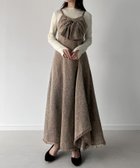 【ジュノア/JUNOAH】のmipiarl 薄手ツイードフロントリボンラッフルキャミワンピース 人気、トレンドファッション・服の通販 founy(ファニー) ファッション Fashion レディースファッション Fashion for Women ワンピース Dresses キャミソールワンピース Camisole Dresses thumbnail ライトブラウン|ID: prp329100004956949 ipo3291000000037195003