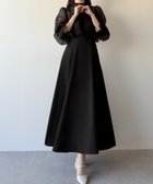 【ジュノア/JUNOAH】のmipiarl フリルカラーシアーブラウス+フレアキャミワンピースSET 人気、トレンドファッション・服の通販 founy(ファニー) ファッション Fashion レディースファッション Fashion for Women ワンピース Dresses キャミソールワンピース Camisole Dresses thumbnail ブラック|ID: prp329100004956975 ipo3291000000037195176