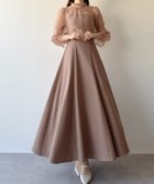 【ジュノア/JUNOAH】のmipiarl フリルカラーシアーブラウス+フレアキャミワンピースSET 人気、トレンドファッション・服の通販 founy(ファニー) ファッション Fashion レディースファッション Fashion for Women ワンピース Dresses キャミソールワンピース Camisole Dresses thumbnail ピンクベージュ|ID: prp329100004956975 ipo3291000000037195180