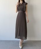 【ジュノア/JUNOAH】のmipiarl ラッフルピンタックプリーツワンピース 人気、トレンドファッション・服の通販 founy(ファニー) ファッション Fashion レディースファッション Fashion for Women ワンピース Dresses thumbnail チャコール|ID: prp329100004956982 ipo3291000000037195229
