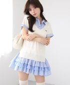 【ナイスクラップ/NICE CLAUP】のニットドッキング半袖シャツチュニック 人気、トレンドファッション・服の通販 founy(ファニー) ファッション Fashion レディースファッション Fashion for Women トップス・カットソー Cut & Sew Tops ニット Knit Tops & Sweaters シャツ・ブラウス・オフィスカジュアル Elegant Blouses & Button-Ups サンダル Sandals, Summer Shoes シャツワンピ Shirt Dress, Shirt One-Piece スニーカー Sneakers, Trainers ダウン Down, Puffer チュニック Tunic, Long Top ドッキング Docking, Mixed Material バランス Balance, Style Balance フリル Frill, Ruffle 半袖 Short Sleeve, Half Sleeve ミックス Mix, Mixed Style ミュール Mule, Backless Shoes 再入荷 Restock / Back in Stock おすすめ Recommended / Our Picks 夏 Summer thumbnail オフホワイト|ID: prp329100004957005 ipo3291000000037195393