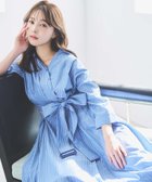 【ノエラ/Noela】のカシュクールウエストリボンワンピース ブルー|ID: prp329100004957127 ipo3291000000037196245