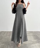 【ジュノア/JUNOAH】のCENEA 薄手ツイードレースアップラッフルキャミワンピース 人気、トレンドファッション・服の通販 founy(ファニー) ファッション Fashion レディースファッション Fashion for Women ワンピース Dresses キャミソールワンピース Camisole Dresses ウォッシュ Washed Finish タンブラー Tumbler, Travel Mug ダメージ Distressed, Destroyed ネップ Nepp, Slub Yarn プリント Print, Printed Pattern おすすめ Recommended / Our Picks thumbnail グレー|ID: prp329100004957142 ipo3291000000037196386