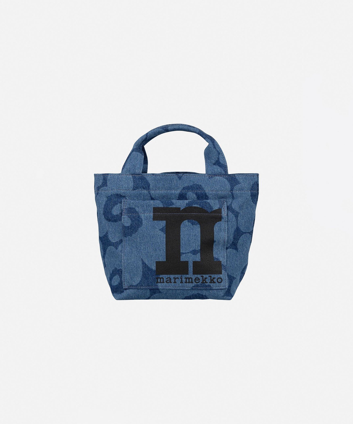 【マリメッコ/marimekko】のMono Mini Tote Unikko トートバッグ インテリア・キッズ・メンズ・レディースファッション・服の通販 founy(ファニー) 　ファッション　Fashion　レディースファッション　Fashion for Women　バッグ　Bags　フロント　Front, Front Design　ポケット　Pocket, Pocket Detail　ミッドインディゴ|ID: prp329100004957164 ipo3291000000037196557