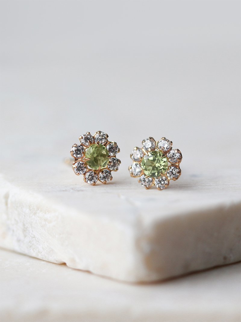 【キュイキュイ/cui-cui】のK10YG 誕生石 インテリア・キッズ・メンズ・レディースファッション・服の通販 founy(ファニー) 　ファッション　Fashion　レディースファッション　Fashion for Women　アクセサリー　Fashion Accessories　ジュエリー　Jewelry, Accessories　ストーン　Stone, Gem-Like　パール　Pearl, Pearl Accent　フラワー　Flower, Floral　ギフト プレゼント　Gift / Present　ライトグリーン|ID: prp329100004957196 ipo3291000000037196783