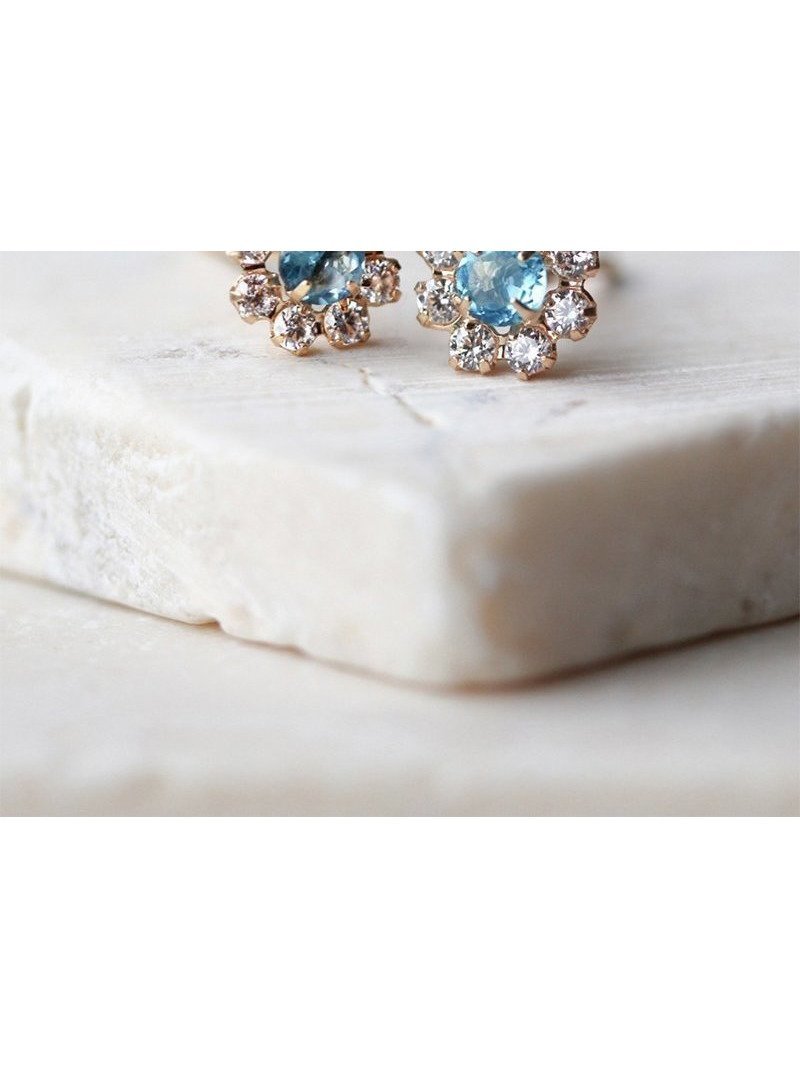 【キュイキュイ/cui-cui】のK10YG 誕生石 インテリア・キッズ・メンズ・レディースファッション・服の通販 founy(ファニー) 　ファッション　Fashion　レディースファッション　Fashion for Women　アクセサリー　Fashion Accessories　ジュエリー　Jewelry, Accessories　ストーン　Stone, Gem-Like　パール　Pearl, Pearl Accent　フラワー　Flower, Floral　ギフト プレゼント　Gift / Present　ライトブルー|ID: prp329100004957196 ipo3291000000037196791