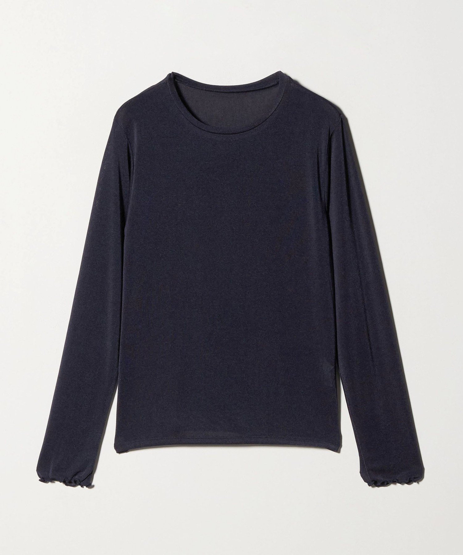 【ユナイテッドアローズ/UNITED ARROWS】のシャイニーリブ クルーネックTシャツ A DAY IN THE LIFE 人気、トレンドファッション・服の通販 founy(ファニー) 　ファッション　Fashion　レディースファッション　Fashion for Women　トップス・カットソー　Cut & Sew Tops　シャツ・ブラウス・オフィスカジュアル　Elegant Blouses & Button-Ups　ロングTシャツ・Tシャツ　Longline T-Shirts & Tees　インナー　Innerwear　洗える　Machine Washable　カットソー　Cut and Sewn Top　今季　This Season, Current Season　シンプル　Simple, Minimal　人気　Popular, Best Seller　長袖　Long Sleeve, Full Sleeve　ブライト　Bright, Shiny　ベスト　Vest, Waistcoat　アウトレット　Outlet / Clearance　おすすめ　Recommended / Our Picks　 other-1|ID: prp329100004960305 ipo3291000000037217552