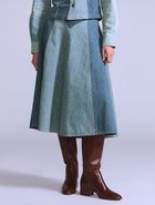 【リーバイス/Levis】のBLUETAB(TM) ROPER スカート 人気、トレンドファッション・服の通販 founy(ファニー) ファッション Fashion レディースファッション Fashion for Women スカート Skirts コレクション Collection, Seasonal Line シャンブレー Chambray, Denim-Like Fabric デニム Denim, Jeans Material ネップ Nepp, Slub Yarn プレミアム Premium, High-End モダン Modern, Contemporary ワーク Workwear, Utility Style 軽量 Lightweight, Ultra Light thumbnail Medium Indigo - Flat Finish|ID: prp329100004960333 ipo3291000000037217739