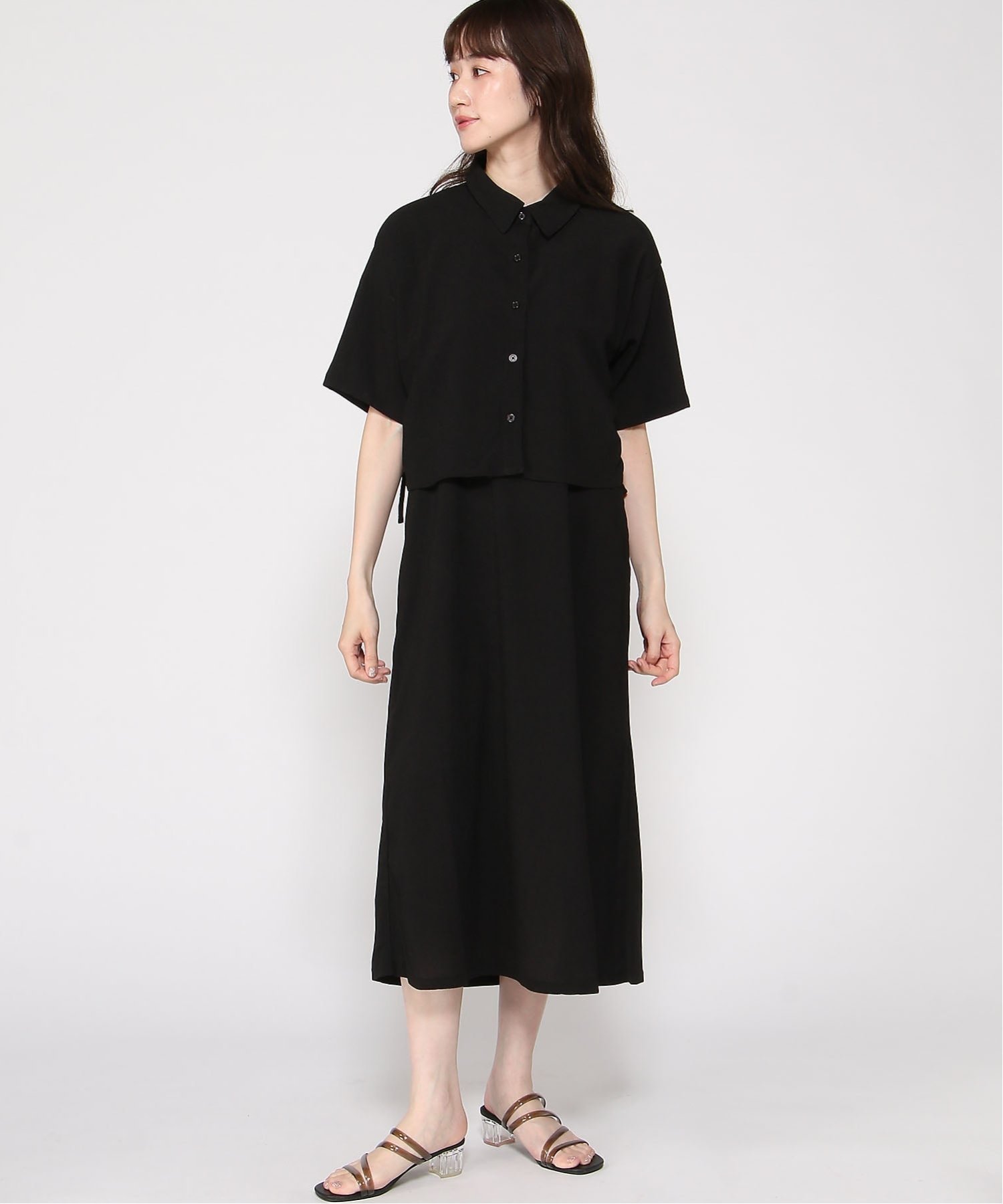 【インタープラネット/INTERPLANET】の楊柳シャツ+キャミワンピースSET 人気、トレンドファッション・服の通販 founy(ファニー) 　ファッション　Fashion　レディースファッション　Fashion for Women　ワンピース　Dresses　キャミソールワンピース　Camisole Dresses　キャミワンピース　Cami Dress, Slip Dress　ジャケット　Jacket, Outerwear　ベーシック　Basic, Essential　 other-1|ID: prp329100004960334 ipo3291000000037217740