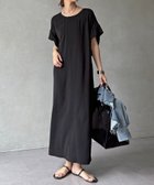 【ドゥドゥ/DouDou】の【WEB限定】接触冷感バックツイストワンピース ブラック|ID: prp329100004960335 ipo3291000000037299023