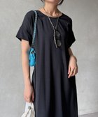 【ドゥドゥ/DouDou】の【WEB限定】接触冷感バックツイストワンピース チャコールグレー|ID: prp329100004960335 ipo3291000000037299028