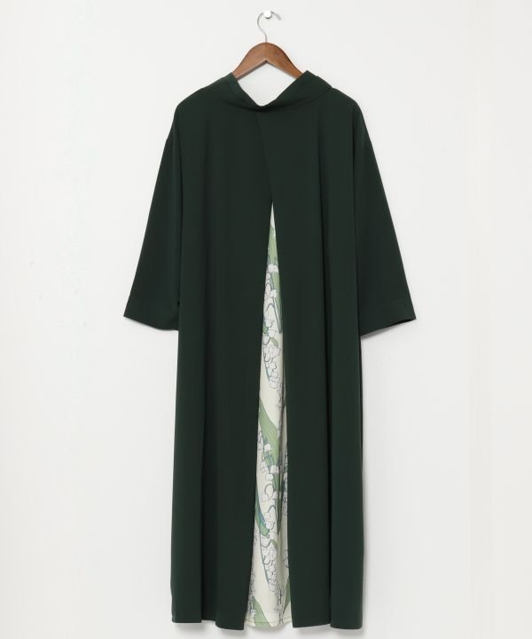 【アミナコレクション/Amina Collection】の【カヤ】四季の春風八掛新ワンピース インテリア・キッズ・メンズ・レディースファッション・服の通販 founy(ファニー) 　ファッション　Fashion　レディースファッション　Fashion for Women　ワンピース　Dresses　ポケット　Pocket, Pocket Detail　春　Spring　無地　Plain, Solid Color　グリーン|ID: prp329100004960337 ipo3291000000037217765