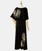 【アミナコレクション/Amina Collection】の【マウナロア】レフアケープ フレアーワンピース 人気、トレンドファッション・服の通販 founy(ファニー) ファッション Fashion レディースファッション Fashion for Women ワンピース Dresses ショルダー Shoulder, Shoulder Strap シルク Silk, 100% Silk ドレープ Drape, Draping Fabric フィット Fit, Slim Fit フリル Frill, Ruffle プリント Print, Printed Pattern thumbnail ブラック|ID: prp329100004960338 ipo3291000000037217767