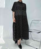 【アズノウアズ プラス/AS KNOW AS plus】の◯『ゆったりサイズ』『体型カバー』ウエスト切替えミックス半袖ワンピース 大人の最旬トレンドファッション＆コーディネート founy(ファウニー) ファッション Fashion レディースファッション Fashion for Women ワンピース Dresses トレンド Trend, Trending Now ドット Polka Dot, Dot Pattern ビッグ Big, Oversized 半袖 Short Sleeve, Half Sleeve ミックス Mix, Mixed Style 再入荷 Restock / Back in Stock thumbnail BKドット|ID: prp329100004960355 ipo3291000000037327174