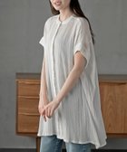 【アールピーエス/rps】の楊柳ブラウスチュニック 大人の最旬トレンドファッション＆コーディネート founy(ファウニー) ファッション Fashion レディースファッション Fashion for Women トップス・カットソー Cut & Sew Tops シャツ・ブラウス・オフィスカジュアル Elegant Blouses & Button-Ups インド Indian Textile 吸水 Absorbent, Quick-Dry ショルダー Shoulder, Shoulder Strap チュニック Tunic, Long Top ドロップ Drop Shoulder, Dropped Style ポケット Pocket, Pocket Detail エレガント 上品 Elegant thumbnail オフホワイト|ID: prp329100004960367 ipo3291000000037318962
