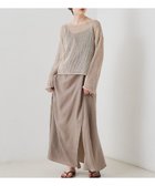 【ルージュヴィフラクレ/Rouge vif la cle】のキュプラフィブリルキャミワンピース 大人の最旬トレンドファッション＆コーディネート founy(ファウニー) ファッション Fashion レディースファッション Fashion for Women ワンピース Dresses キャミソールワンピース Camisole Dresses キャミソール Camisole, Spaghetti Strap Top キャミワンピース Cami Dress, Slip Dress キュプラ Cupro, Eco Fabric サンダル Sandals, Summer Shoes シューズ Shoes, Footwear ジャケット Jacket, Outerwear とろみ Fluid, Flowy Fabric ノースリーブ Sleeveless, No-Sleeve バランス Balance, Style Balance フラット Flat, Flat Shoes フレア Flare, Flared フロント Front, Front Design おすすめ Recommended / Our Picks 夏 Summer thumbnail グレージュ|ID: prp329100004960376 ipo3291000000037283035
