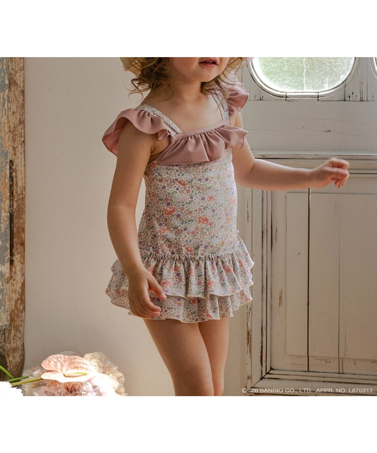 【パンパンテュテュ/panpantutu / KIDS】のフリルワンピース水着【シナモロール/マイメロディ】 人気、トレンドファッション・服の通販 founy(ファニー) 　ファッション　Fashion　キッズファッション　Fashion for Kids　フリル　Frill, Ruffle　水着　Swimsuit, Swimwear　 other-1|ID: prp329100004960451 ipo3291000000037218447