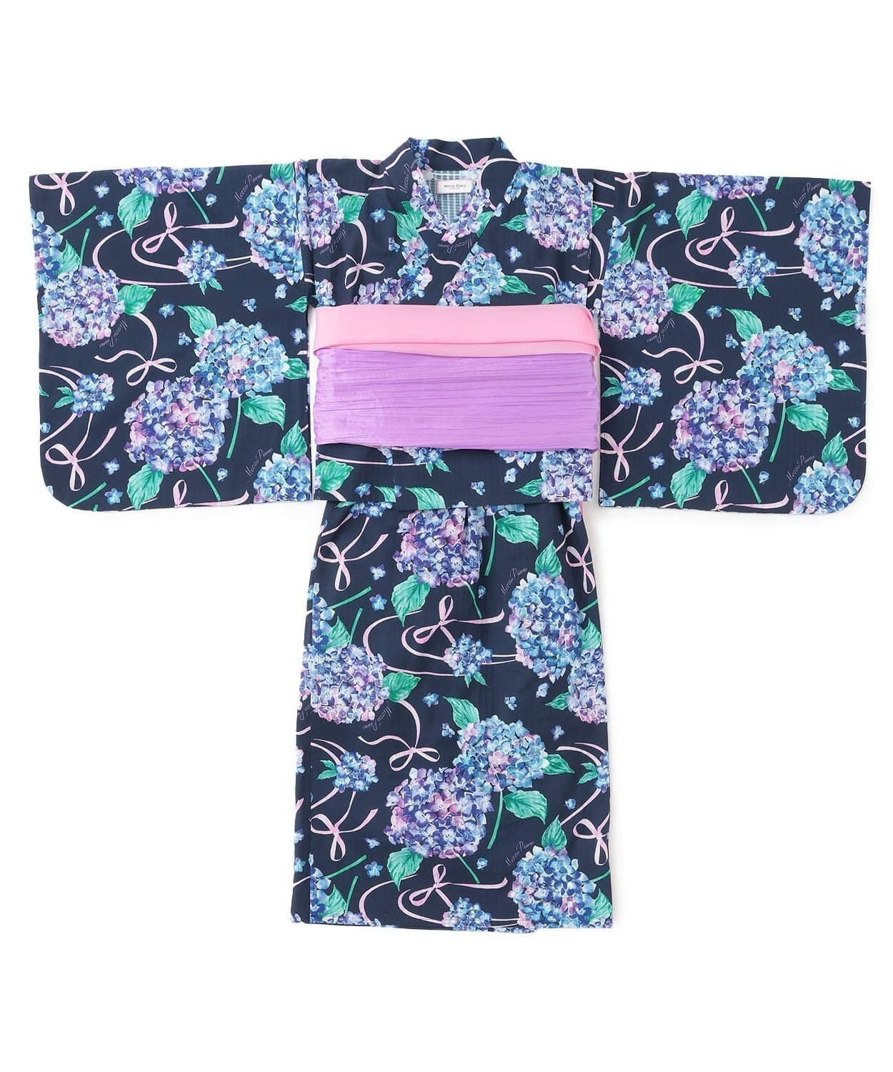 【ナルミヤ オンライン/NARUMIYA ONELINE / KIDS】の【接触冷感】あじさい柄2WAY浴衣 人気、トレンドファッション・服の通販 founy(ファニー) 　ファッション　Fashion　キッズファッション　Fashion for Kids　キャミワンピース　Cami Dress, Slip Dress　セパレート　Separate, Two-Piece　ポケット　Pocket, Pocket Detail　リボン　Ribbon, Bow　 other-1|ID: prp329100004960467 ipo3291000000037218558