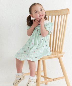 【モイモルン/moimoln / KIDS】のチューリップチェック柄半袖フリルワンピース 人気、トレンドファッション・服の通販 founy(ファニー) ファッション Fashion キッズファッション Fashion for Kids ワンピース Dresses おすすめ Recommended / Our Picks ギフト プレゼント Gift / Present シンプル Simple, Minimal チェック Check, Plaid, Tartan チューリップ Tube, Tube Top フィット Fit, Slim Fit フリル Frill, Ruffle プリント Print, Printed Pattern 人気 Popular, Best Seller 半袖 Short Sleeve, Half Sleeve |ID:prp329100004960501