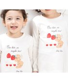 【ベベ オンライン ストア/BEBE ONLINE STORE / KIDS】の【スララク/防汚加工/オーガニックコットン】ときめき女の子長袖Tシャツ(80~130cm) 人気、トレンドファッション・服の通販 founy(ファニー) ファッション Fashion キッズファッション Fashion for Kids アンダー Underwear Essentials イエロー Yellow チェリー Cherry, Cherry Pattern 人気 Popular, Best Seller 猫 Cat, Kitty 長袖 Long Sleeve, Full Sleeve パープル Purple, Violet フリル Frill, Ruffle フレンチ French, French Style フロント Front, Front Design プリント Print, Printed Pattern ボーダー Border, Stripe モチーフ Motif, Design Theme A/W・秋冬 Autumn/Winter 犬 Dog エレガント 上品 Elegant 2025年 2025 2025-2026秋冬・A/W Autumn/Winter 2025–26 AW25–26 thumbnail ホワイト×くまケーキ|ID: prp329100004960505 ipo3291000000037218795