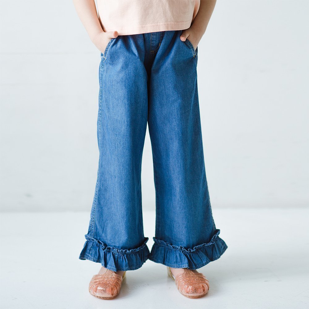 【ブランシェス/branshes / KIDS】の【接触冷感】ライトデニムパンツ インテリア・キッズ・メンズ・レディースファッション・服の通販 founy(ファニー) 　ファッション　Fashion　キッズファッション　Fashion for Kids　ボトムス　Bottoms　ポケット　Pocket, Pocket Detail　ブルー|ID: prp329100004960644 ipo3291000000037219510