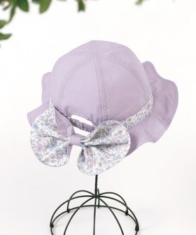 【パンパンテュテュ/panpantutu / KIDS】のUVcutリボンハット(日よけつき) 人気、トレンドファッション・服の通販 founy(ファニー) ファッション Fashion キッズファッション Fashion for Kids フィット Fit, Slim Fit フラワー Flower, Floral リボン Ribbon, Bow |ID:prp329100004960687