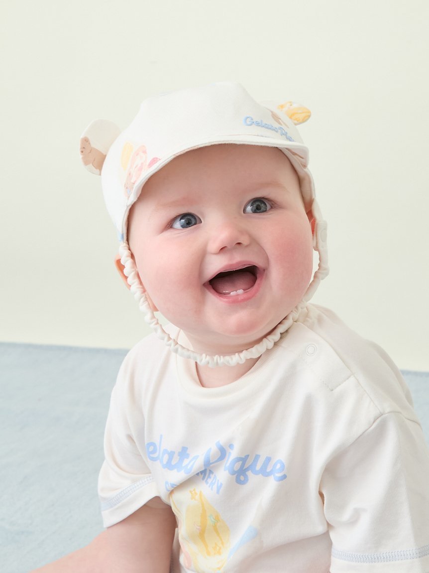 【ジェラート ピケ/gelato pique / KIDS】の【BABY】アイスクリームベア柄キャップ 大人の最旬トレンドファッション＆コーディネート founy(ファウニー) 　ファッション　Fashion　キッズファッション　Fashion for Kids　キャップ　Cap, Baseball Cap　 other-1|ID: prp329100004960708 ipo3291000000037376146