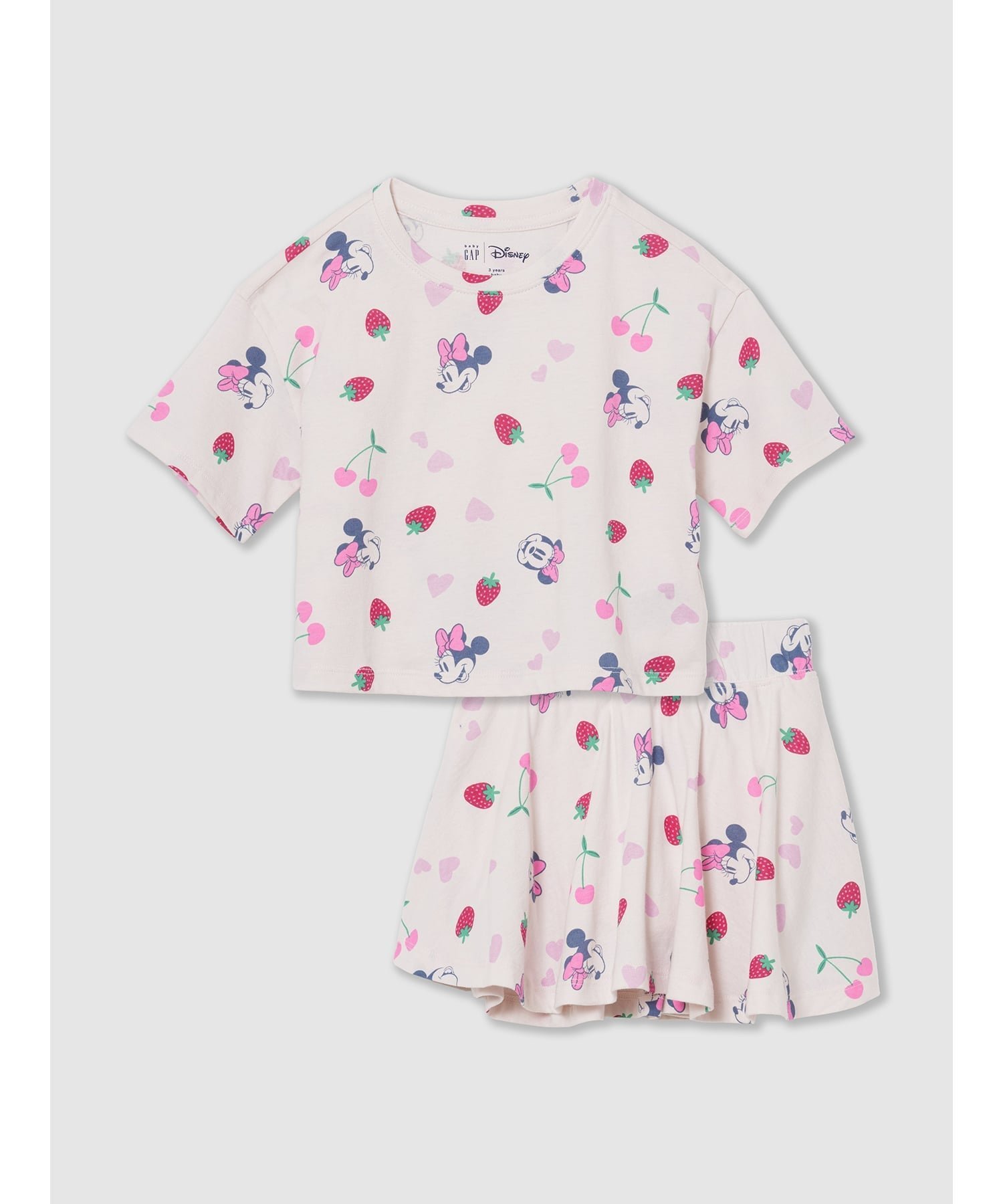 【ギャップ/GAP / KIDS】のGap × ディズニー ミニスカート・スコート コーデセット (幼児・ベビー) インテリア・キッズ・メンズ・レディースファッション・服の通販 founy(ファニー) 　ファッション　Fashion　キッズファッション　Fashion for Kids　キャラクター　Character, Licensed Characters　セットアップ　Set-Up, Coordinated Outfit　フリル　Frill, Ruffle　ベビー　Baby, Babywear　CHERRY_BLOSSOM|ID: prp329100004960728 ipo3291000000037219939