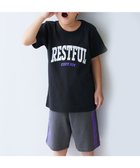 【デビロック/devirock / KIDS】の綿100% デビラボROOM ボーイズ半袖パジャマ 子供服 キッズ 男の子 パジャマ 26SS 人気、トレンドファッション・服の通販 founy(ファニー) ファッション Fashion キッズファッション Fashion for Kids パジャマ Pajamas, Sleepwear ボーイズ Boyish, Boy Style 半袖 Short Sleeve, Half Sleeve おすすめ Recommended / Our Picks お家時間・ステイホーム Stay Home / At Home 旅行 Travel 2026年 2026 2026春夏・S/S Spring/Summer 2026 SS26 thumbnail 004-ロゴ2-ブラック|ID: prp329100004960736 ipo3291000000037219978