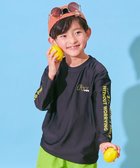 【デビロック/devirock / KIDS】のUVカット Tシャツ型 長袖ラッシュガード 子供服 キッズ 男の子 女の子 海 26SS 大人の最旬トレンドファッション＆コーディネート founy(ファウニー) ファッション Fashion キッズファッション Fashion for Kids ストレッチ Stretch, Stretchy Fabric 長袖 Long Sleeve, Full Sleeve フィット Fit, Slim Fit プリント Print, Printed Pattern 2026年 2026 2026春夏・S/S Spring/Summer 2026 SS26 thumbnail 011-袖ロゴ-ブラック|ID: prp329100004960748 ipo3291000000037333961
