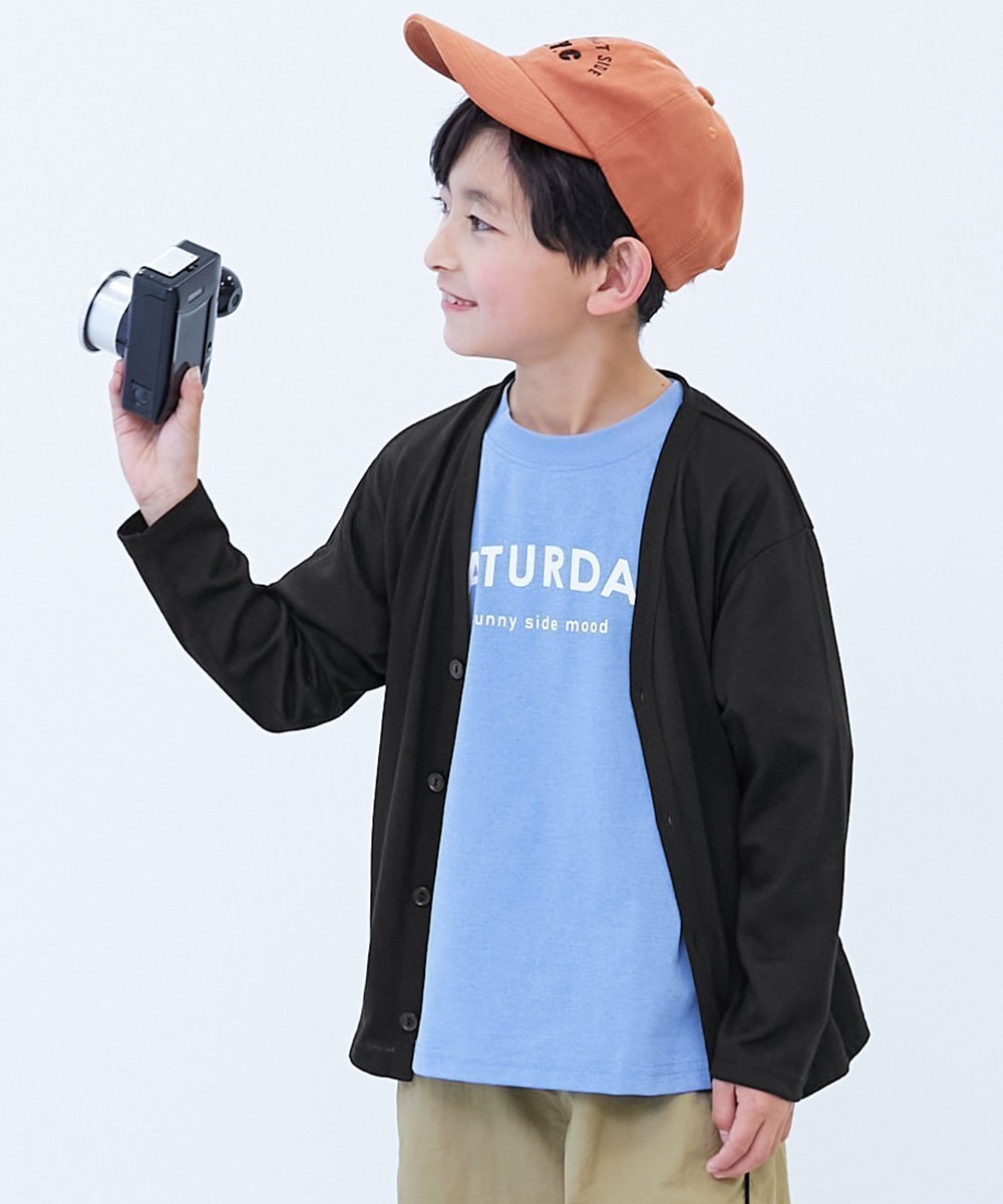【デビロック/devirock / KIDS】のUVカット カーディガン 子供服 キッズ 男の子 女の子 UVカット UV対策 26SS インテリア・キッズ・メンズ・レディースファッション・服の通販 founy(ファニー) 　ファッション　Fashion　キッズファッション　Fashion for Kids　カットソー　Cut and Sewn Top　カラフル　Colorful Design　カーディガン　Cardigan, Knitwear　ベーシック　Basic, Essential　おすすめ　Recommended / Our Picks　夏　Summer　2026年　2026　2026春夏・S/S　Spring/Summer 2026 SS26　001-ブラック|ID: prp329100004960751 ipo3291000000037220076